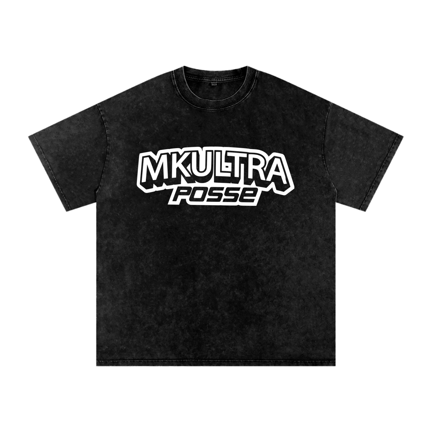 MKULTRA Snow Washed Oversized Cotton T-Shirt