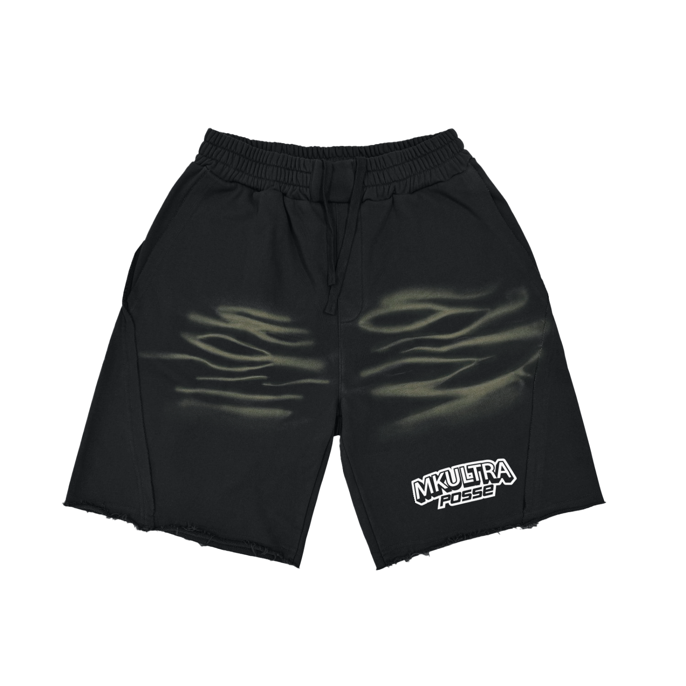 MKULTRA Posse Vintage Washed Tiger Stripes Short Pants