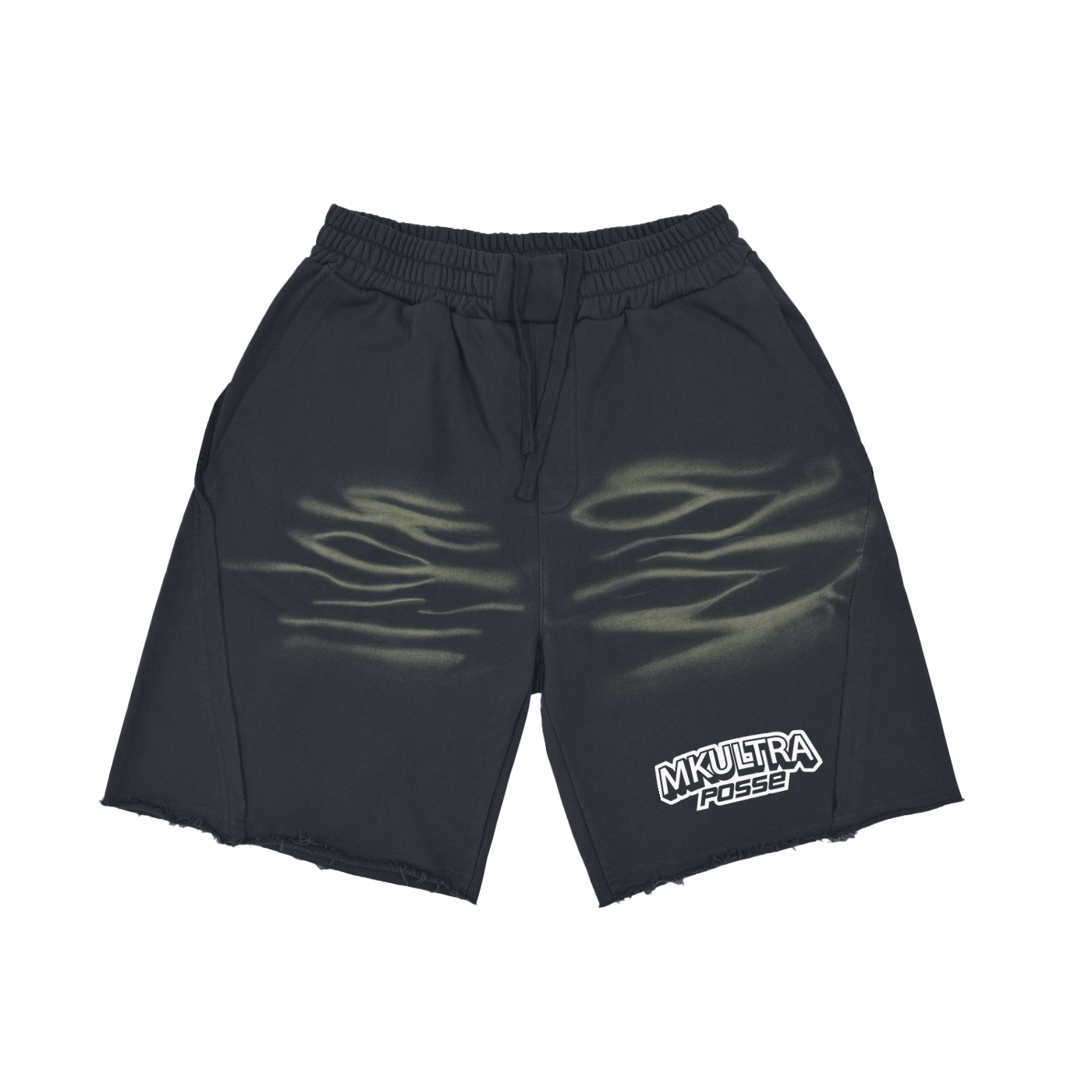 MKULTRA Posse Vintage Washed Tiger Stripes Short Pants